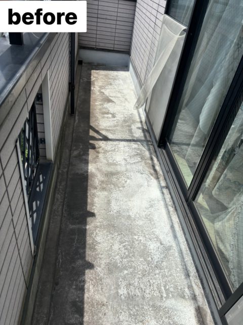 名古屋市　W様邸　ベランダからの雨漏りによるベランダ防水工事及び室内ボード貼り替えクロス工事